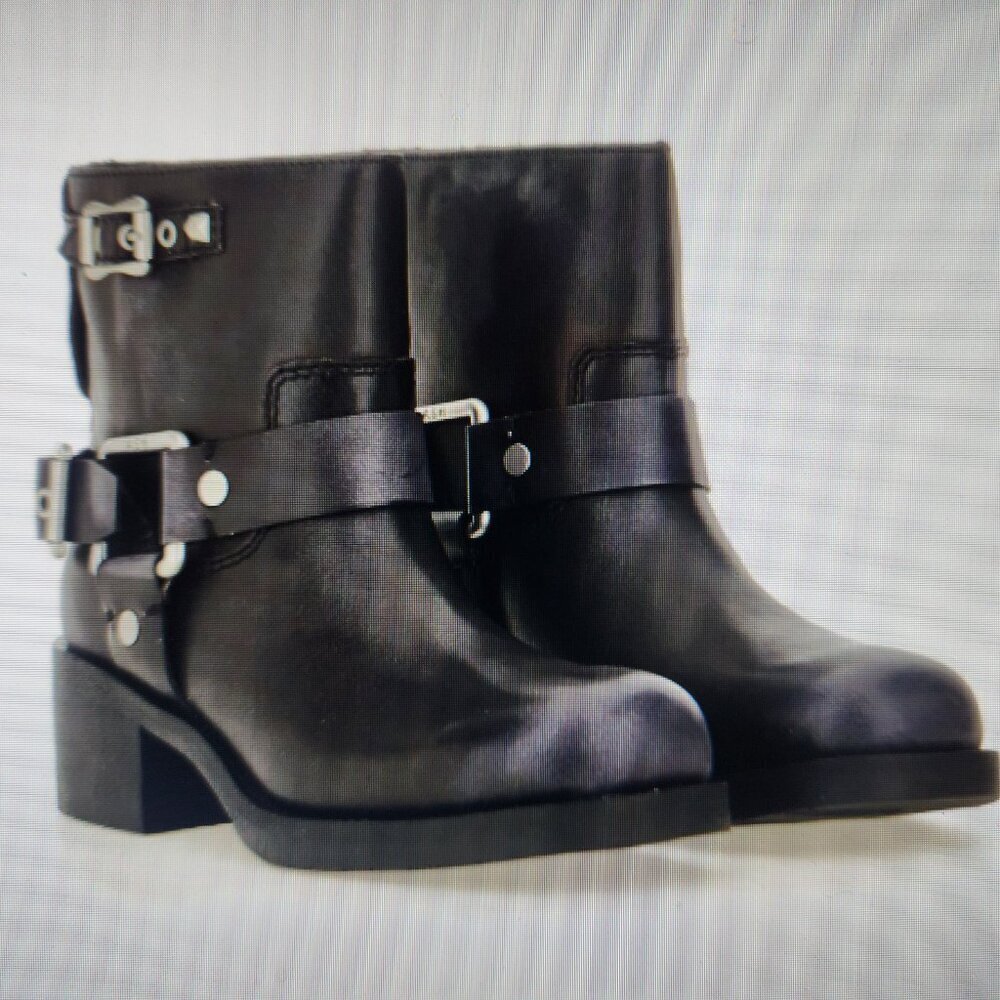 Ash Texas Western Booties. Black Leather. NIB. Size EU 35/US 5